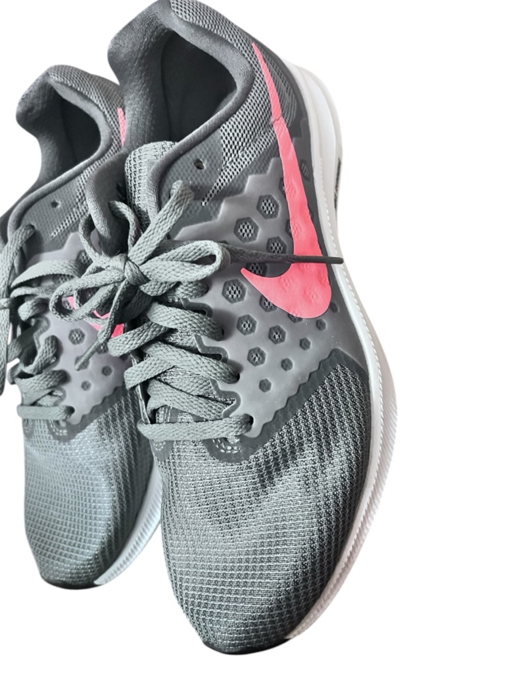 Nike Gray and Pink Women's Sneakers for Running